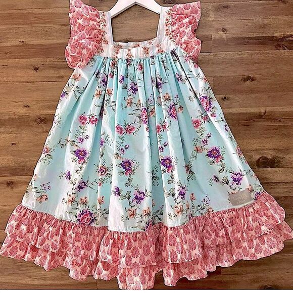 Eleanor Rose Girls Lettie Dress Size 3/4 - Picture 5 of 5